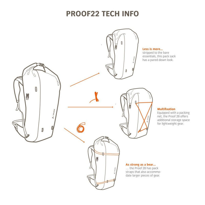 Vaude Vaude Proof 22 - Mochila de caminhada | Hardloop