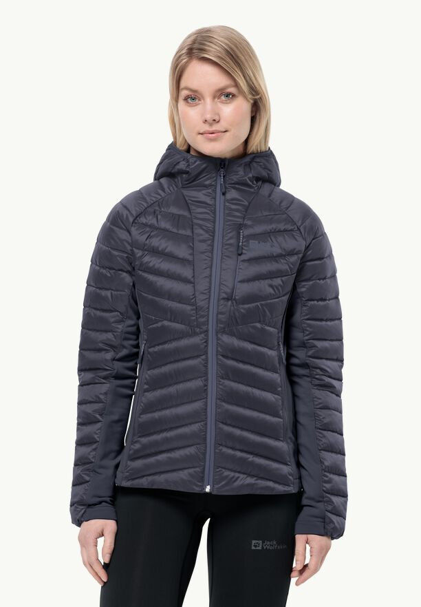 Jack Wolfskin Chaqueta con Capucha de Plumón Mujer - Tundra - negro