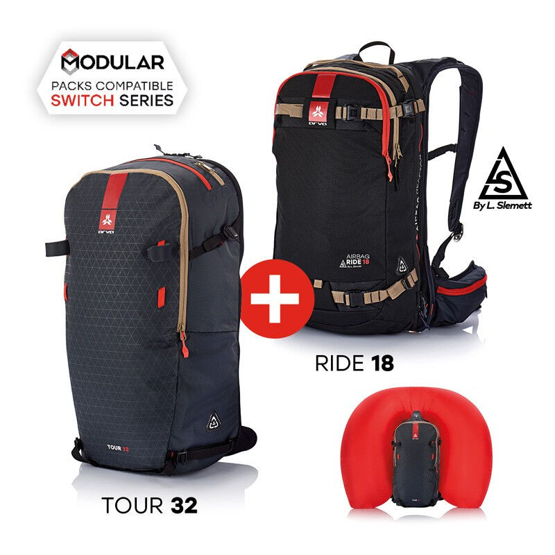 Arva Reactor Switch (Ride 18 + Tour 32) - Avalanche airbag backpack | Hardloop