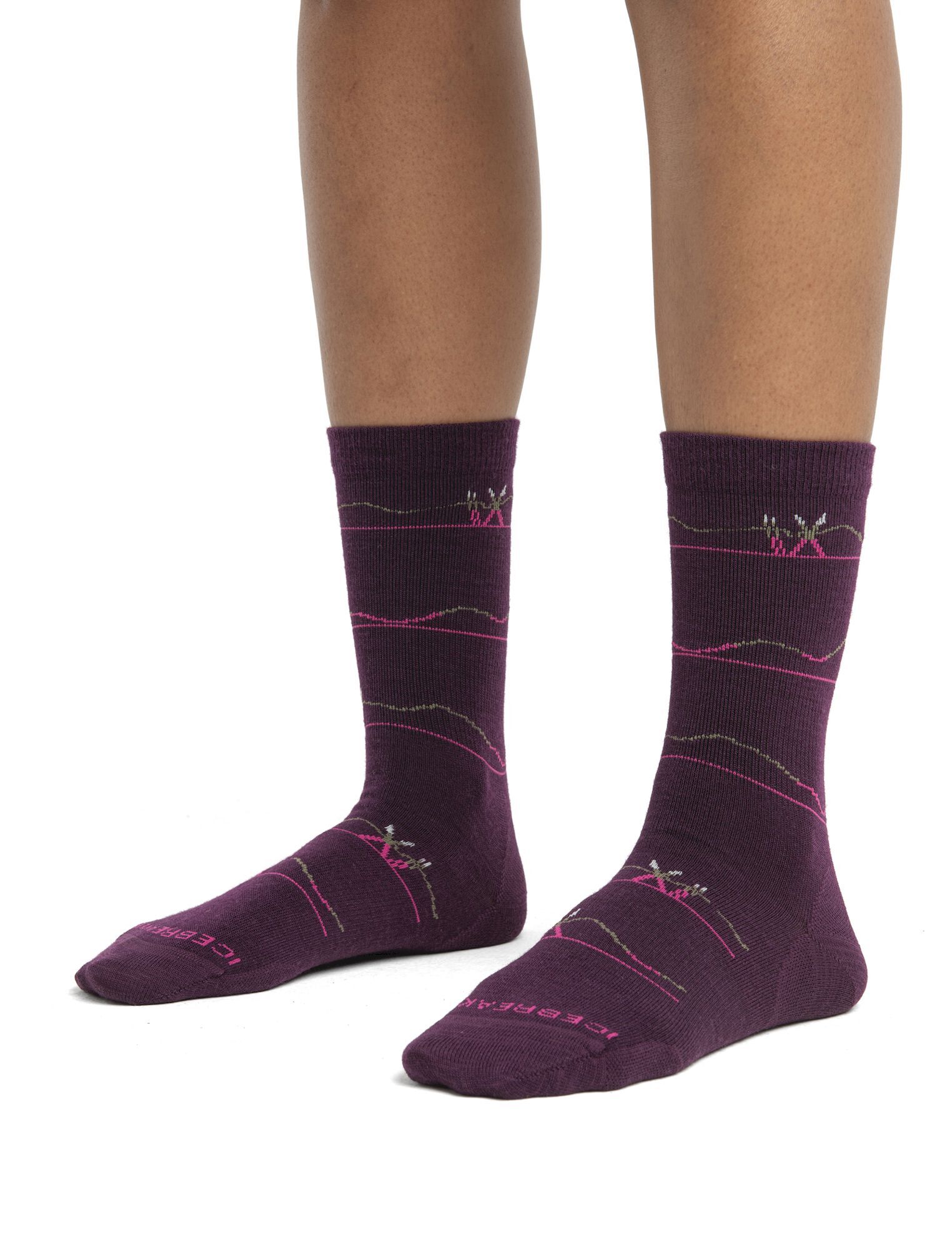 Icebreaker Wmns Lifestyle Ultralight Crew Backcountry Ski - Calcetines - Mujer