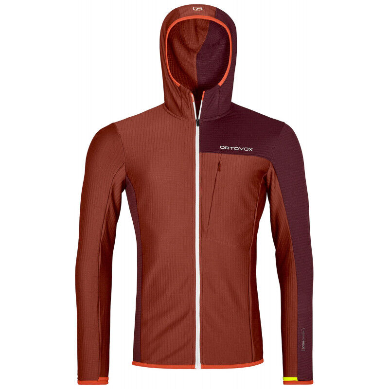 Ortovox Fleece Light Grid Hooded Jkt - Forro polar - Hombre