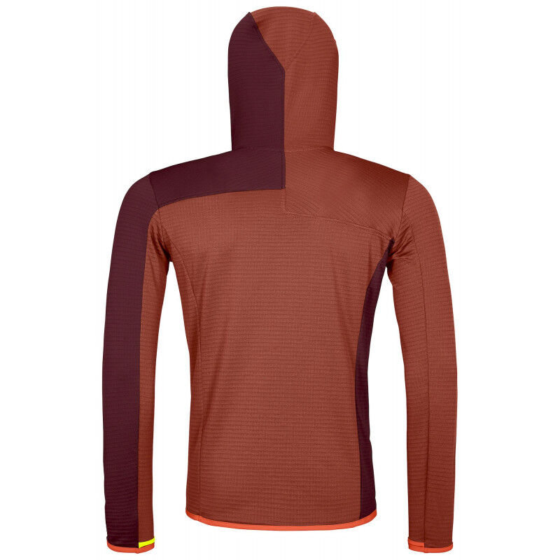 Ortovox Fleece Light Grid Hooded Jkt - Fleecevest - Heren
