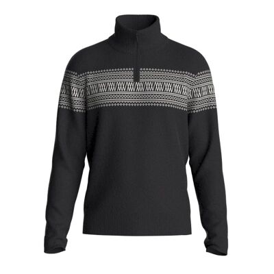 Signature Zip Up - Suéter de lã merino homem