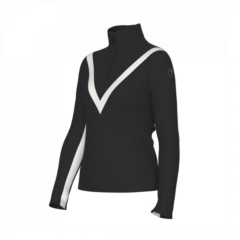We Norwegians Voss Chevron Zip Up - Sweter z wełny Merino® damski | Hardloop