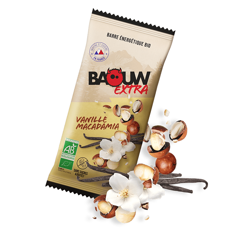 Baouw Vanille-Macadamia - Energetická tyčinka | Hardloop