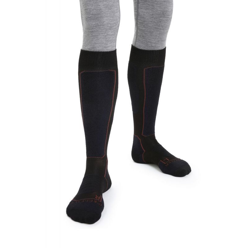 Icebreaker Ski + Medium Over The Calf - Chaussettes en laine mérinos homme I Hardloop | Hardloop