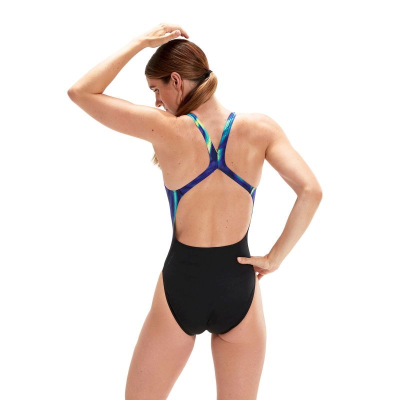 Speedo Eco Endurance+ Placement Digital Powerback - Schwimmanzüg für Damen | Hardloop
