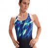 Speedo Eco Endurance+ Placement Digital Powerback - Fato de banho de natação mulher | Hardloop