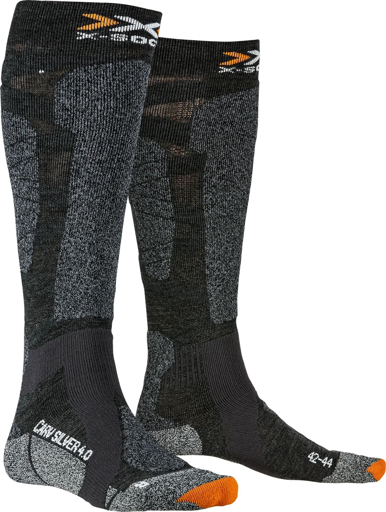 X-Socks Carve Silver 4.0 - Calcetines de esquí