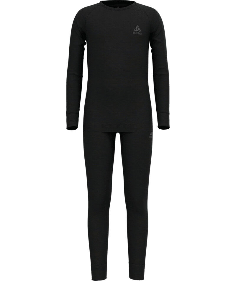Ensemble Sous-vêtements Thermiques Odlo Merino 200 Pour Enfants - Laine Mérinos Naturelle - Haut Et Bas
