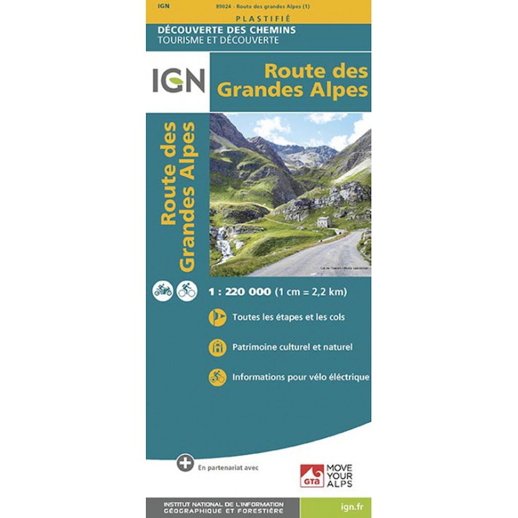 IGN Routes des Grandes Alpes - Mapa topograficzna | Hardloop
