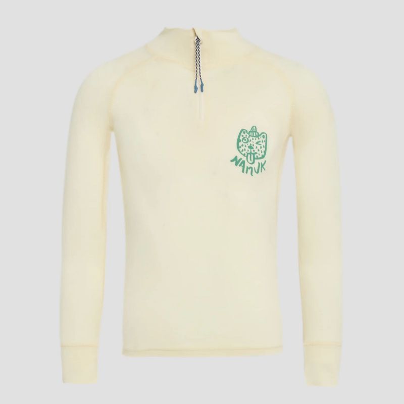Honu Merino Half-Zip Longsleeve - Suéter de lã merino criança
