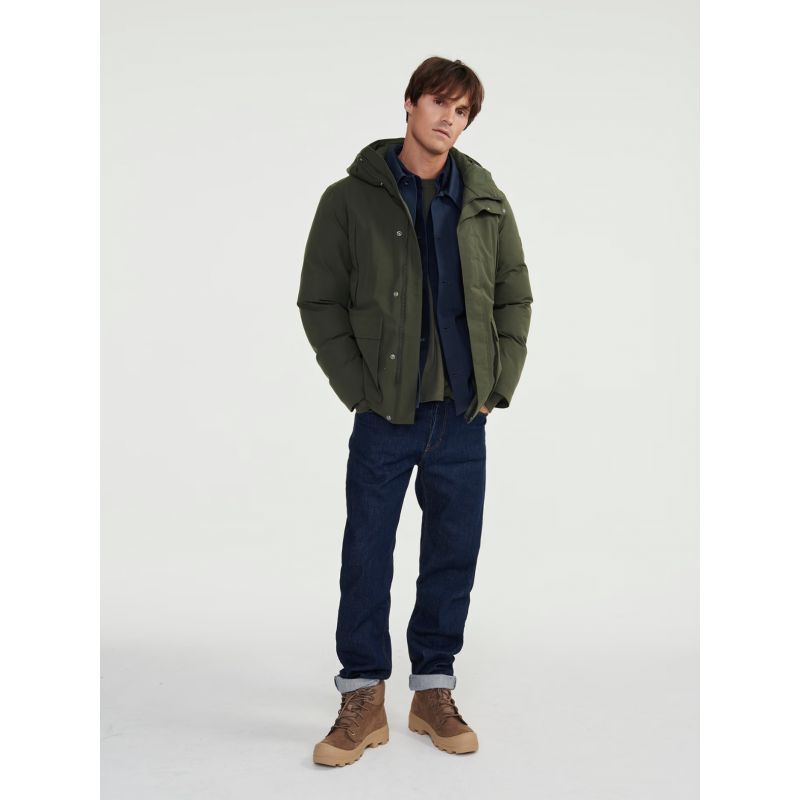 Aigle Mid-Length Hooded Dupont Sorona Quilted GTX 2L Parka - Parka - Uomo | Hardloop