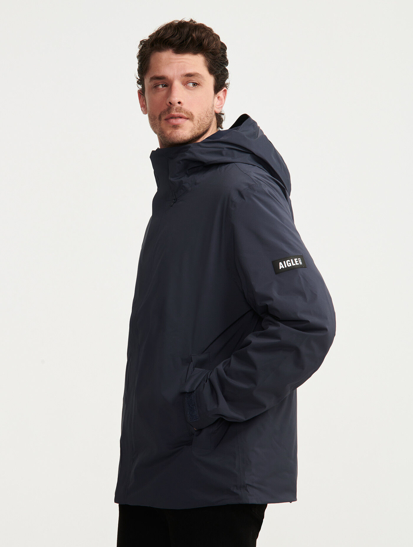 Aigle Mid-Length Hooded Dupont Sorona Quilted MTD Jacket - Giacca - Uomo | Hardloop