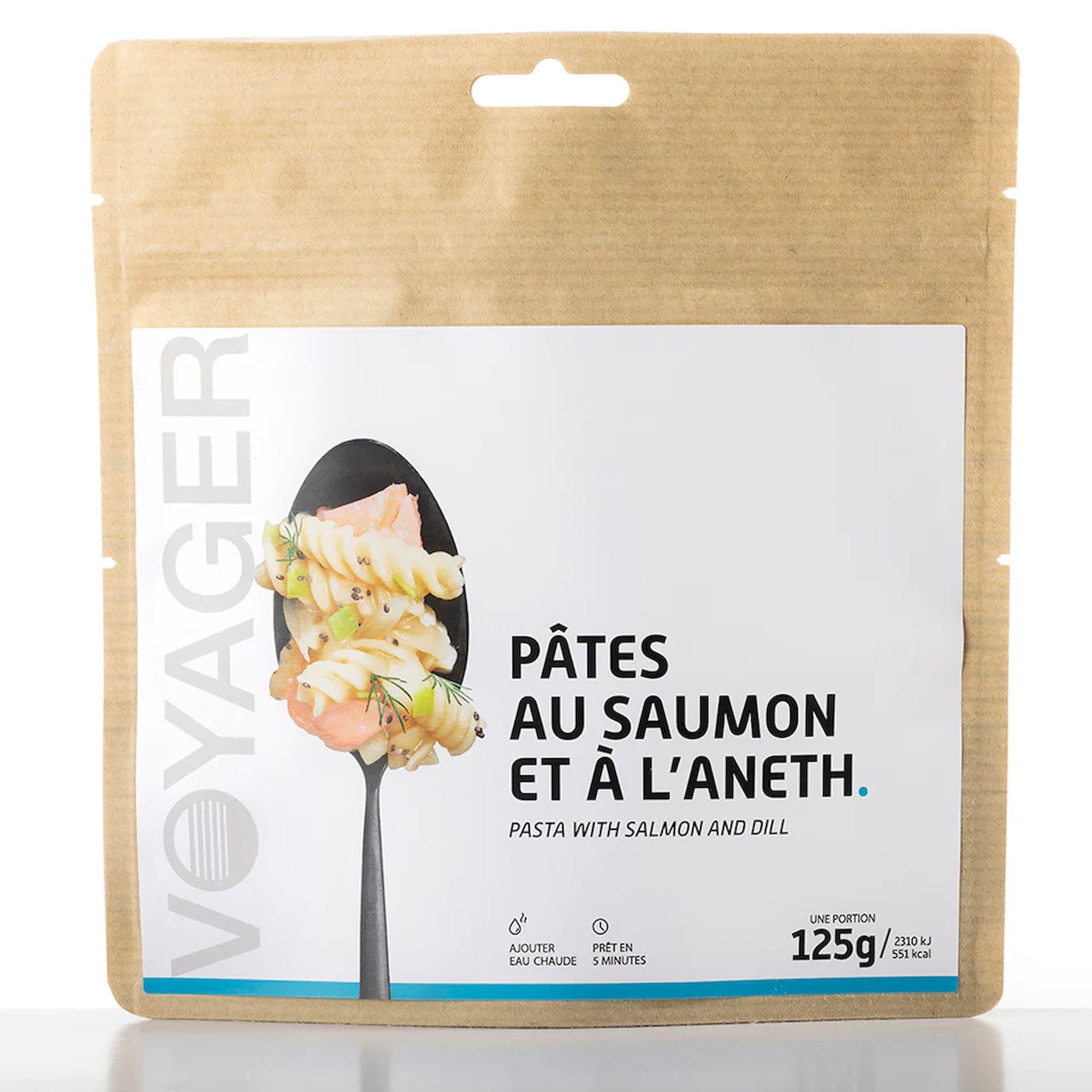 Voyager Nutrition Pasta with Salmon and Dill - Vriesdroogmaaltijd | Hardloop