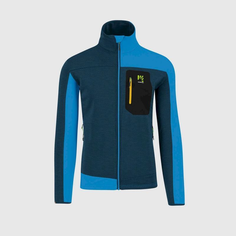 Fleece Full Zip Karpos Pizzocco Evo Uomo - Maglia Calda E Traspirante Per Outdoor, Con Zip E Tasche