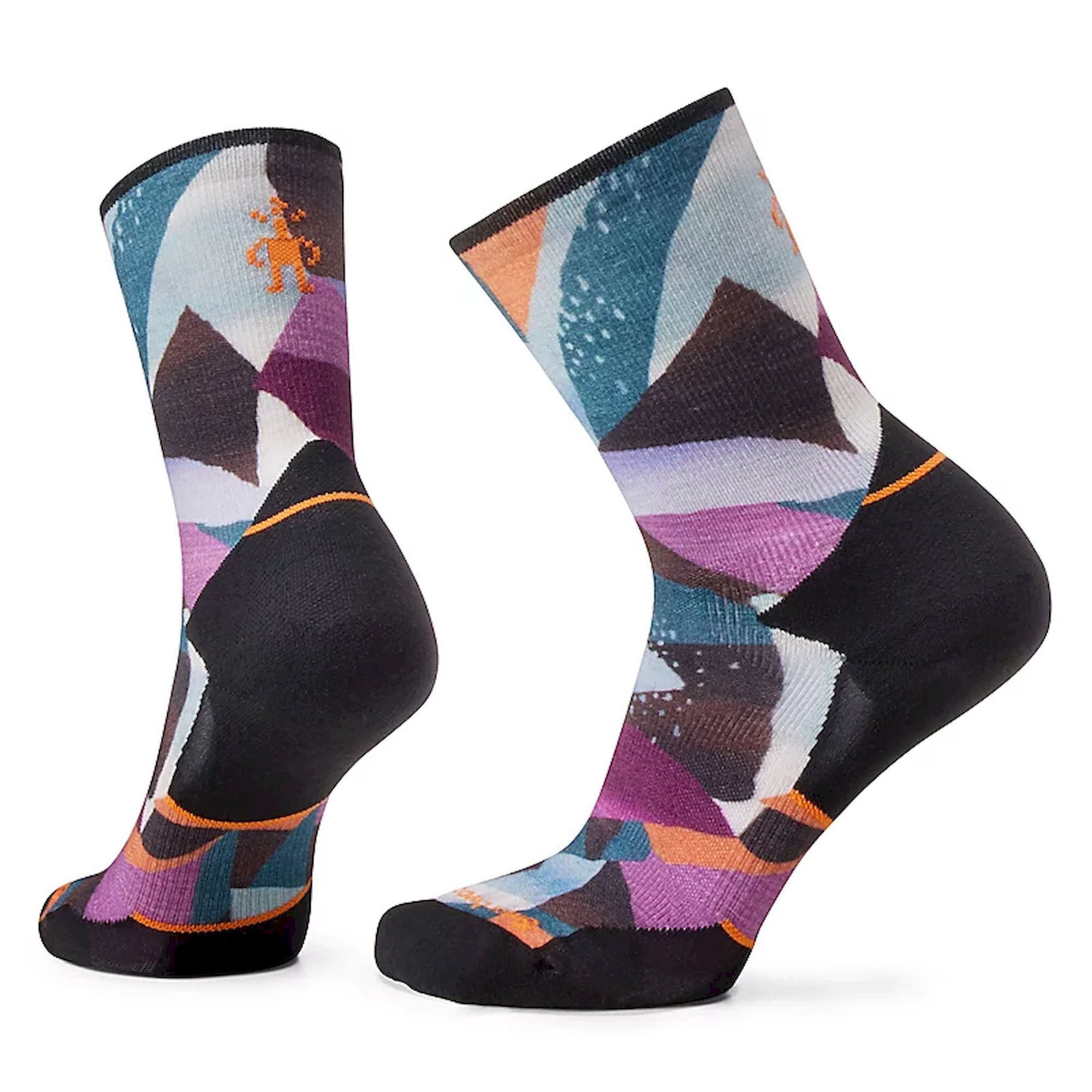 Smartwool Athlete Edition Run Mosaic Pieces Print Crew Socks - Merinostrumpor - Dam | Hardloop