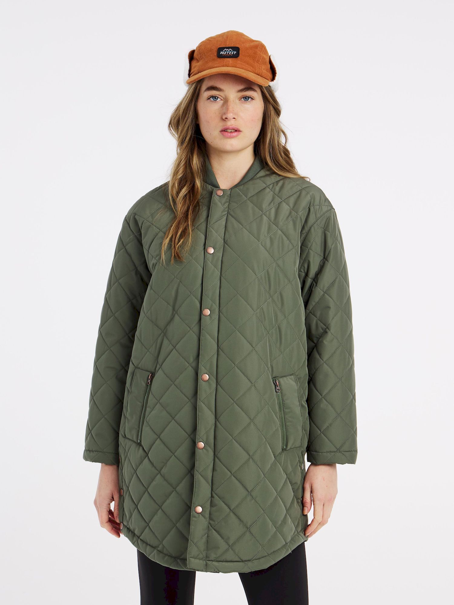 Protest Prtorcus Quilted Outdoor Jacket - Parka - Dam | Hardloop