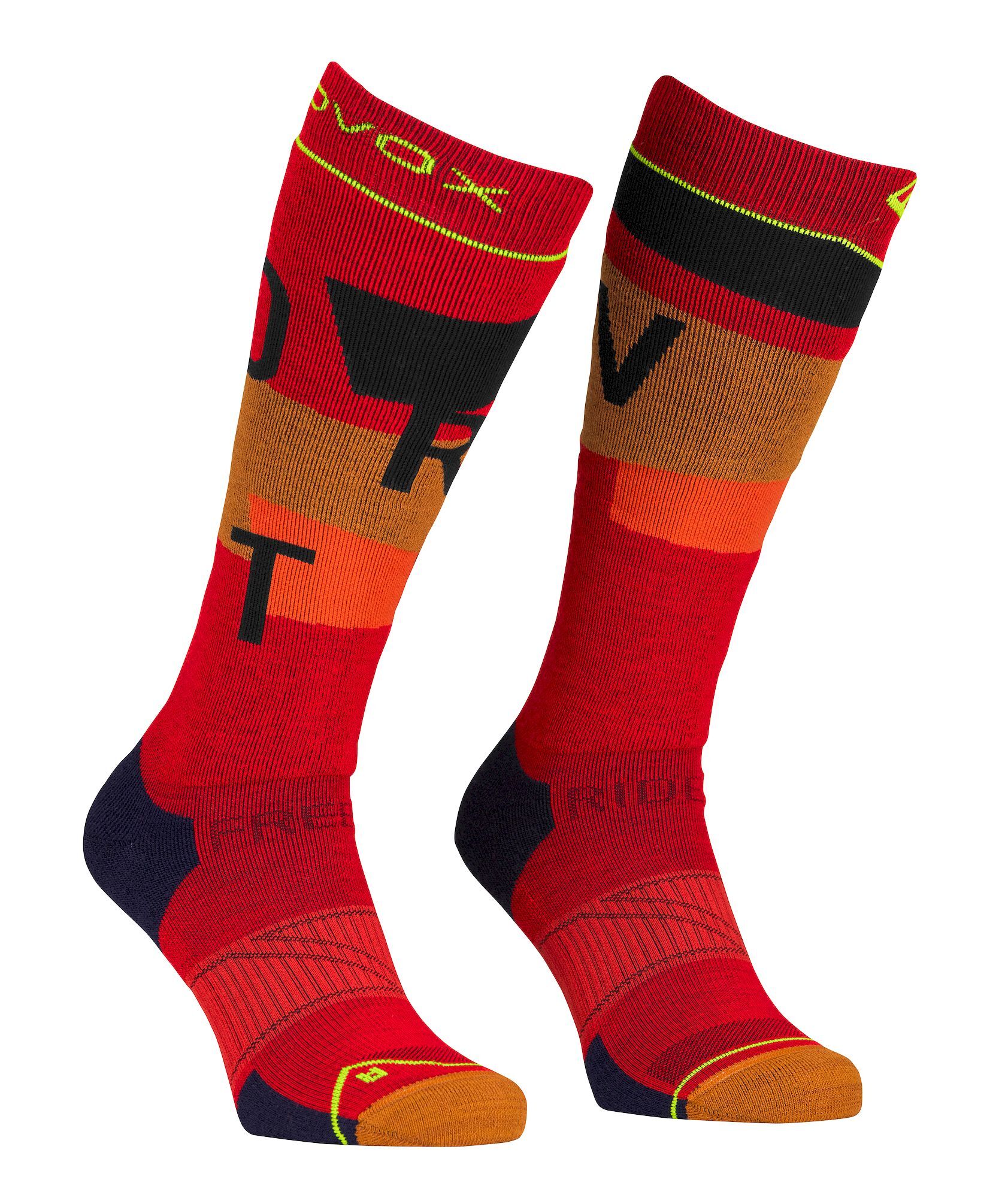 Ortovox Freeride Long Socks Cozy - Pánské ponožky | Hardloop