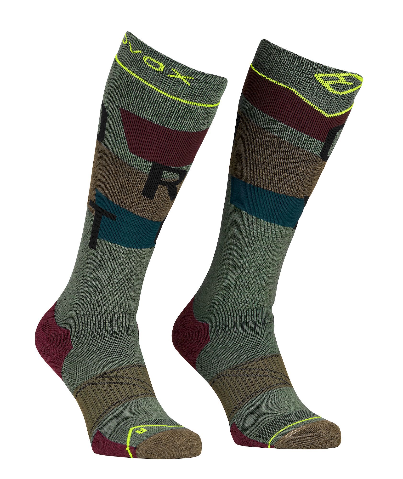 Ortovox Freeride Long Socks Cozy - Calcetines de merino - Hombre | Hardloop