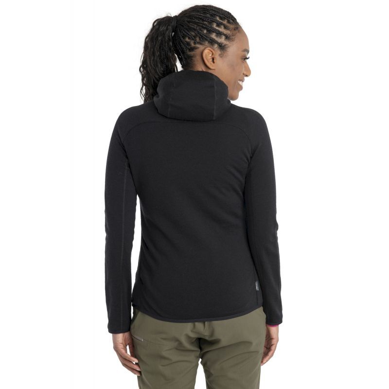 Icebreaker Merino Quantum Hybrid LS Zip Hoodie - Felpa di merino con cappuccio - Donna | Hardloop