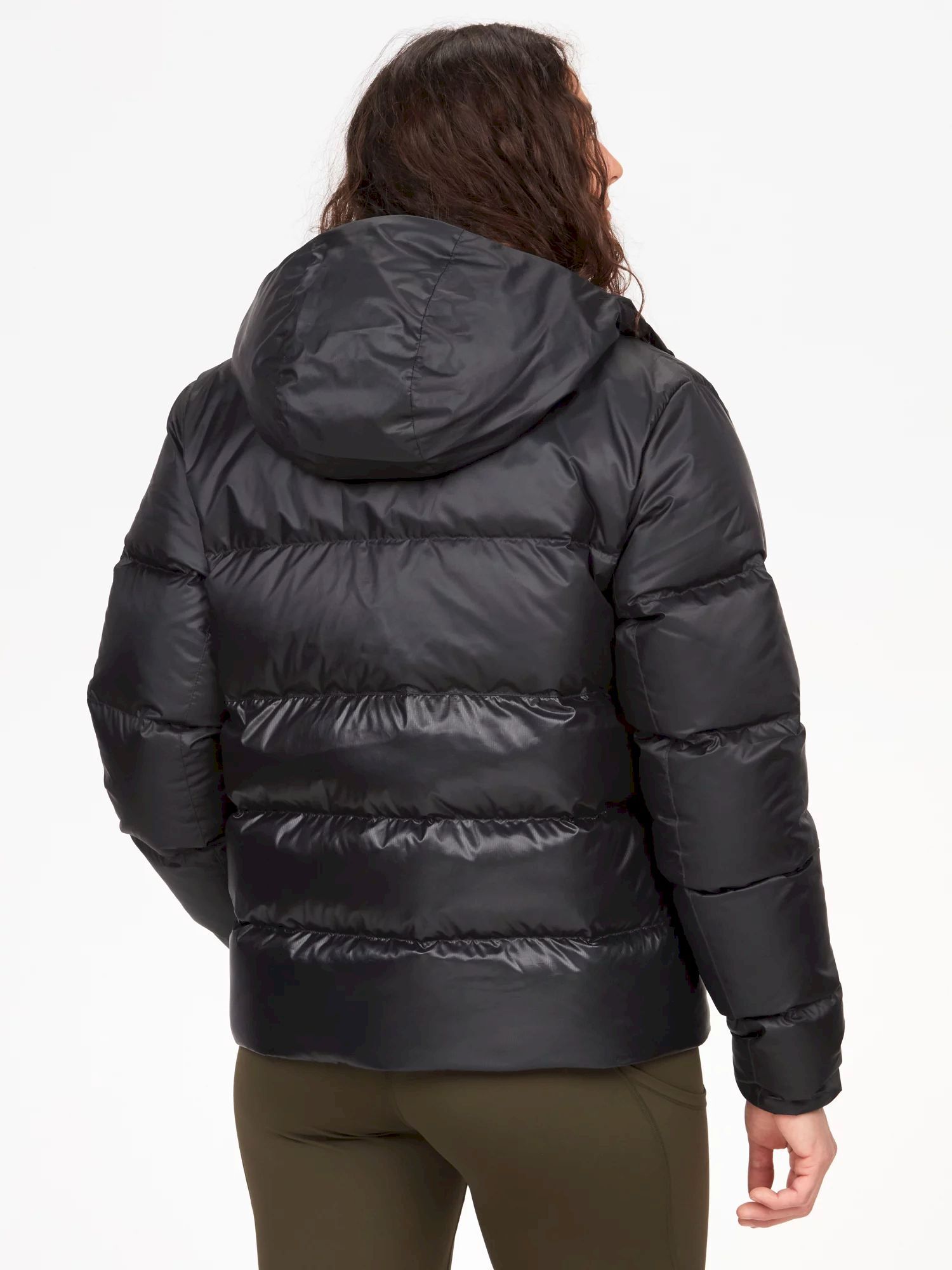 Marmot black down long puffer sold coat