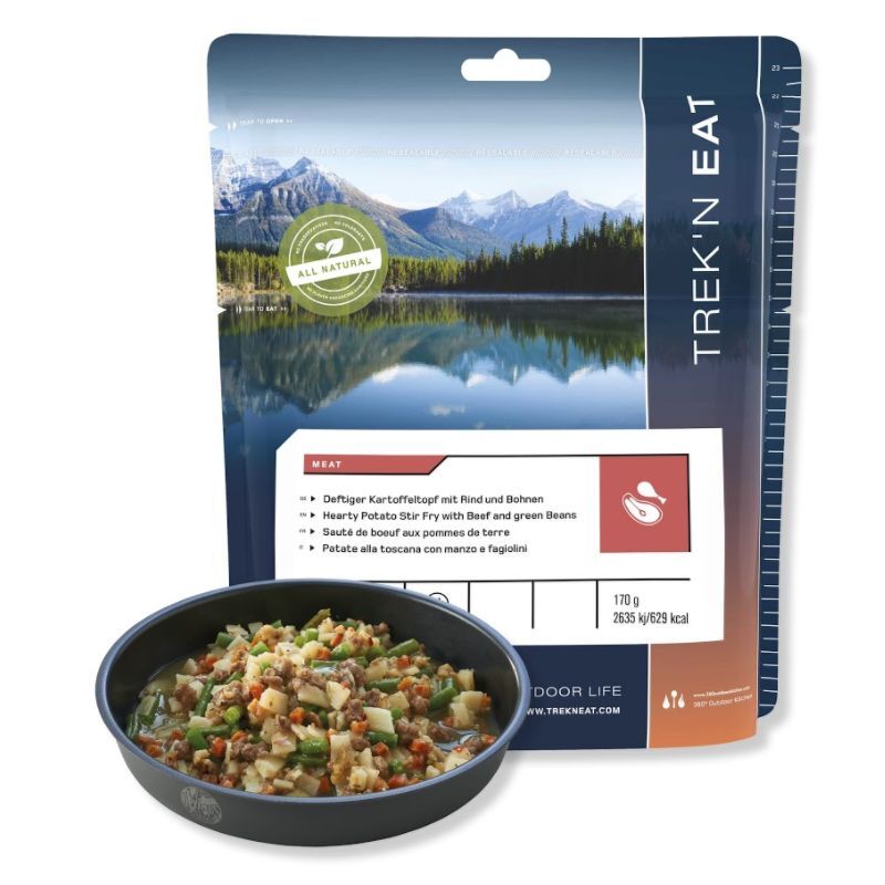 Sauté de bœuf aux pommes de terres et haricots verts - Prato de carne