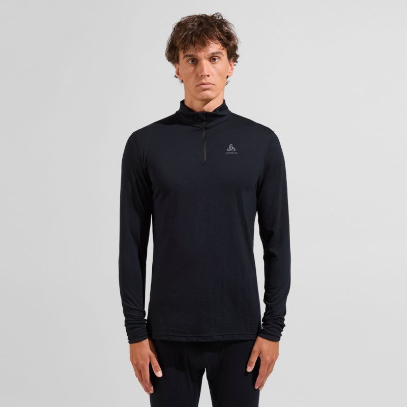 Odlo Merino 200 Natural 1/2 Zip - Sous-vêtement thermique homme | Hardloop