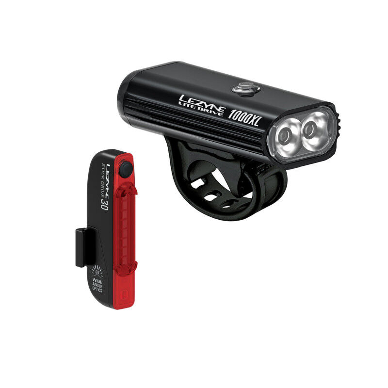 Lezyne Lite Drive 1000XL Stick Pair - Zestaw lampek rowerowych | Hardloop
