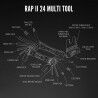 Lezyne Rap II 24 - Multitool Bicicleta | Hardloop