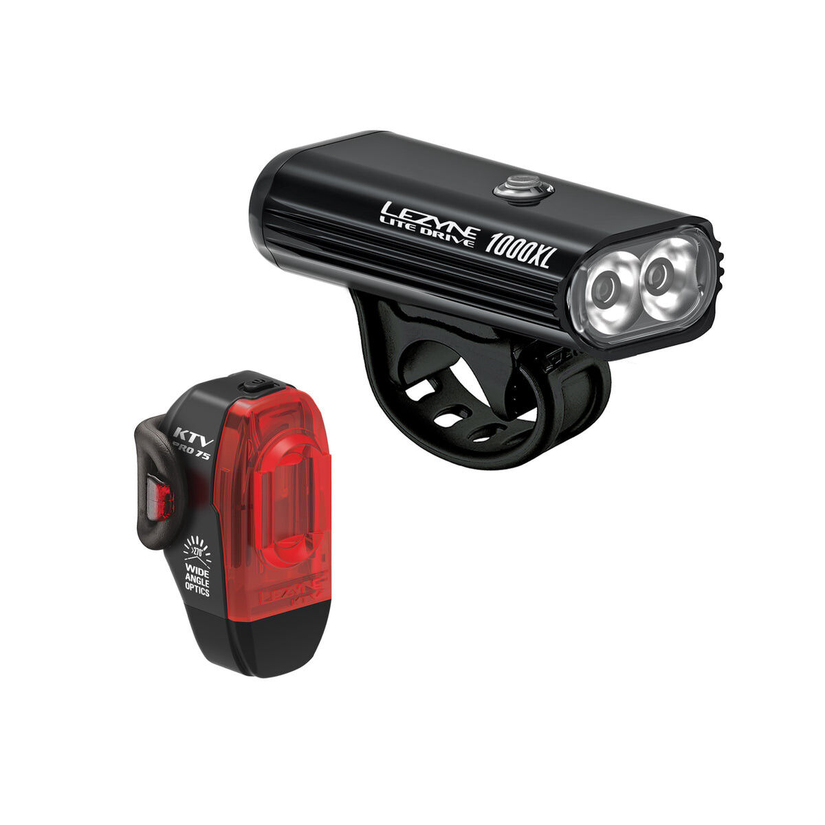 Lezyne Lite Drive 1000XL KTV Pro Pair - Bicycle lights sets | Hardloop