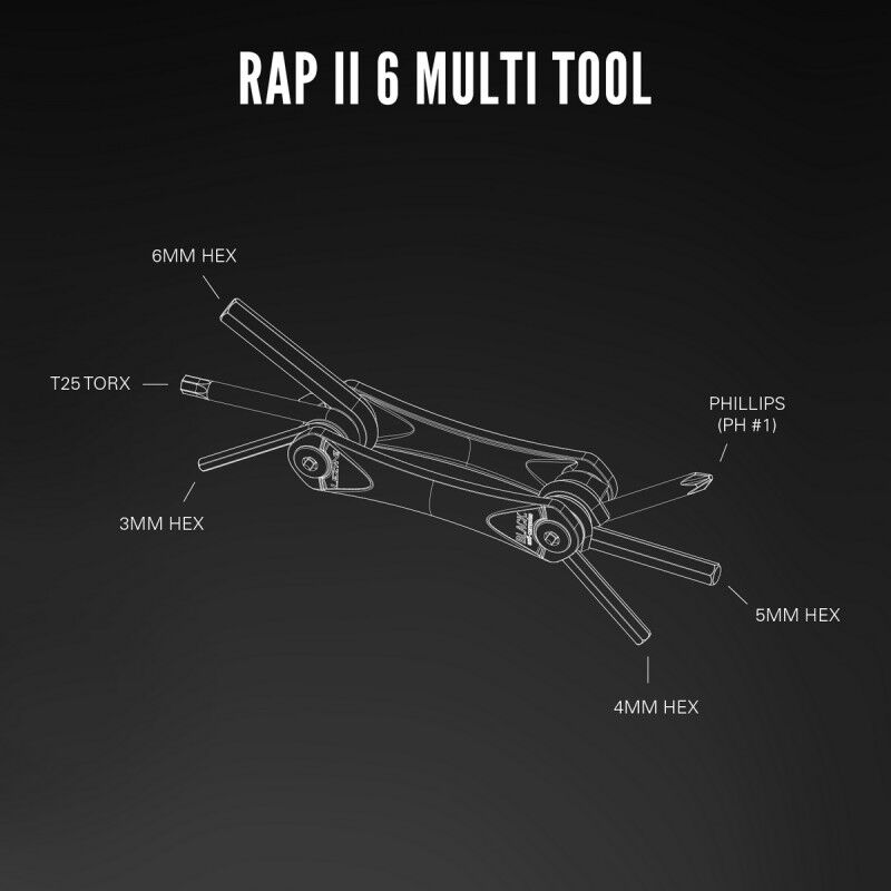 Lezyne Rap II 6 - Multiklíč | Hardloop