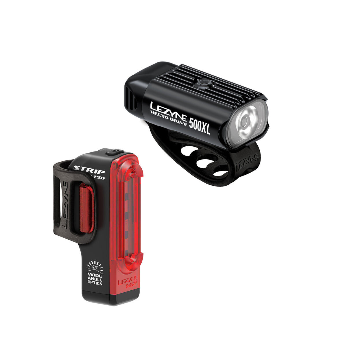 Lezyne Hecto Drive 500XL Strip Pair - Bicycle lights sets | Hardloop