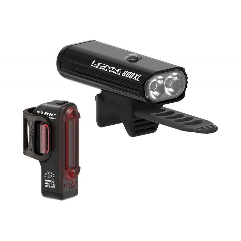Lezyne Micro Drive Pro 800XL Strip Pair - Bicycle lights sets | Hardloop