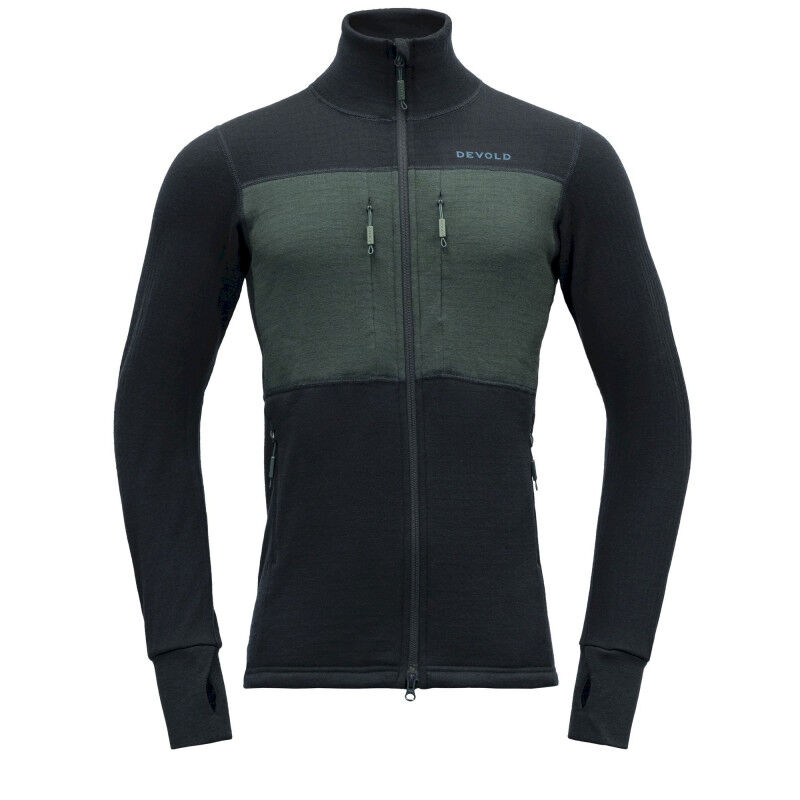 Devold Egga Grid Merino Jacket - Merino Fleecejacke - Herren | Hardloop