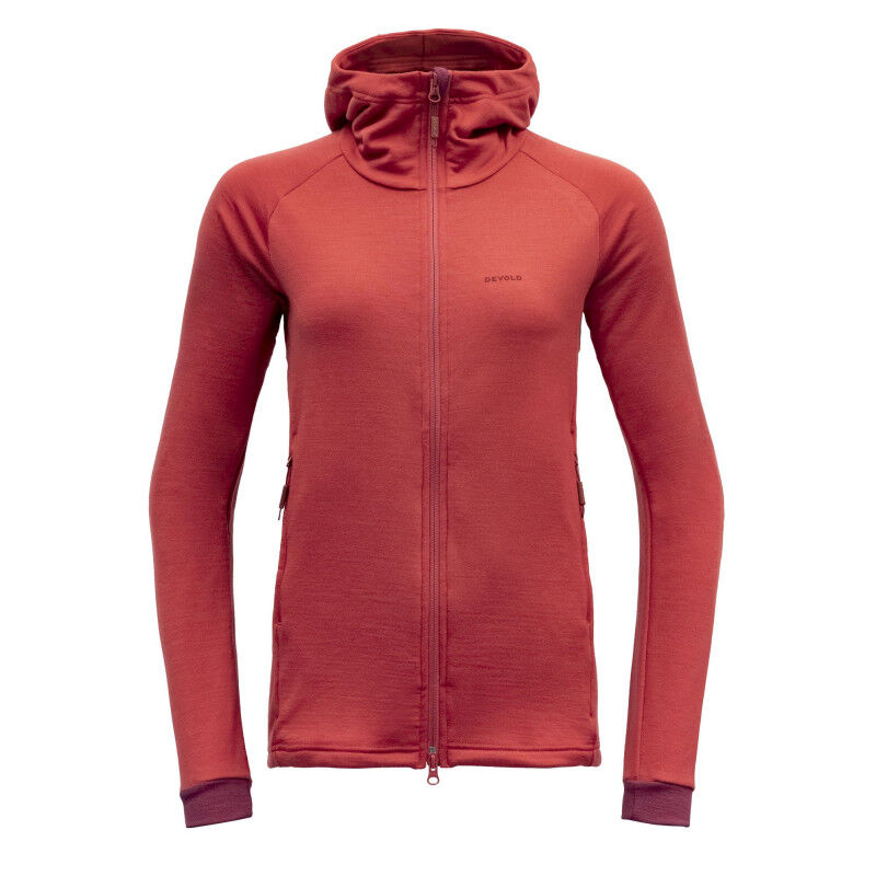 Devold Nibba Merino Jacket Hood - Fleece de lã merino mulher | Hardloop