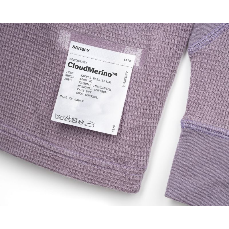 Satisfy Running CloudMerino Waffle Base Layer - Merino-shirt | Hardloop