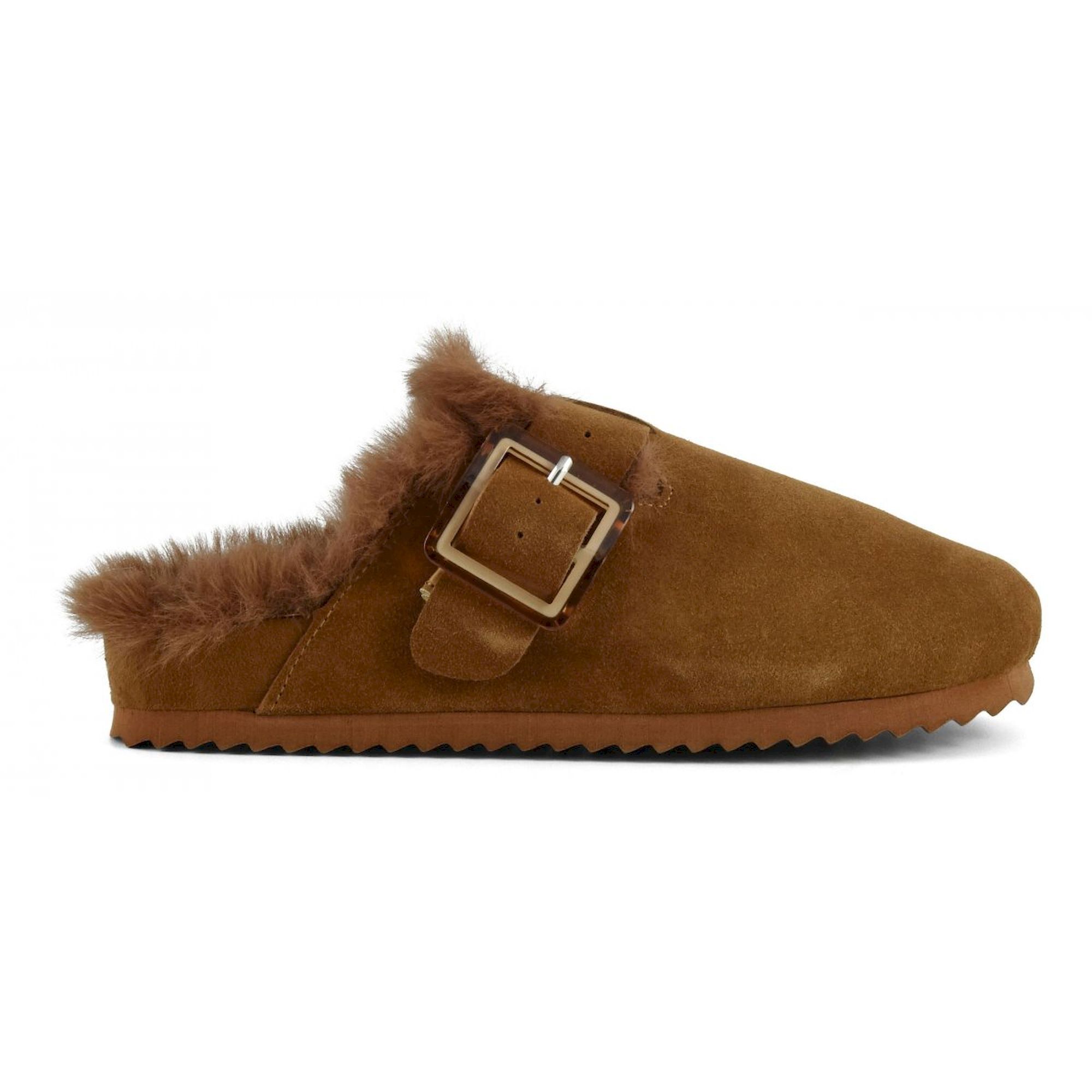 Colors of California Suede Furry Bio Closed Toe Sandalias de