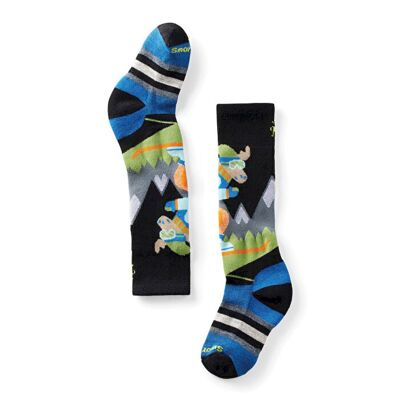 Wintersport Full Cushion Mountain Moose Pattern OTC Socks - Merinovillasukat - Lasten