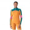Smartwool Classic Thermal Merino Base Layer Colorblock 1/4 Zip - Merino base layer - Women's | Hardloop