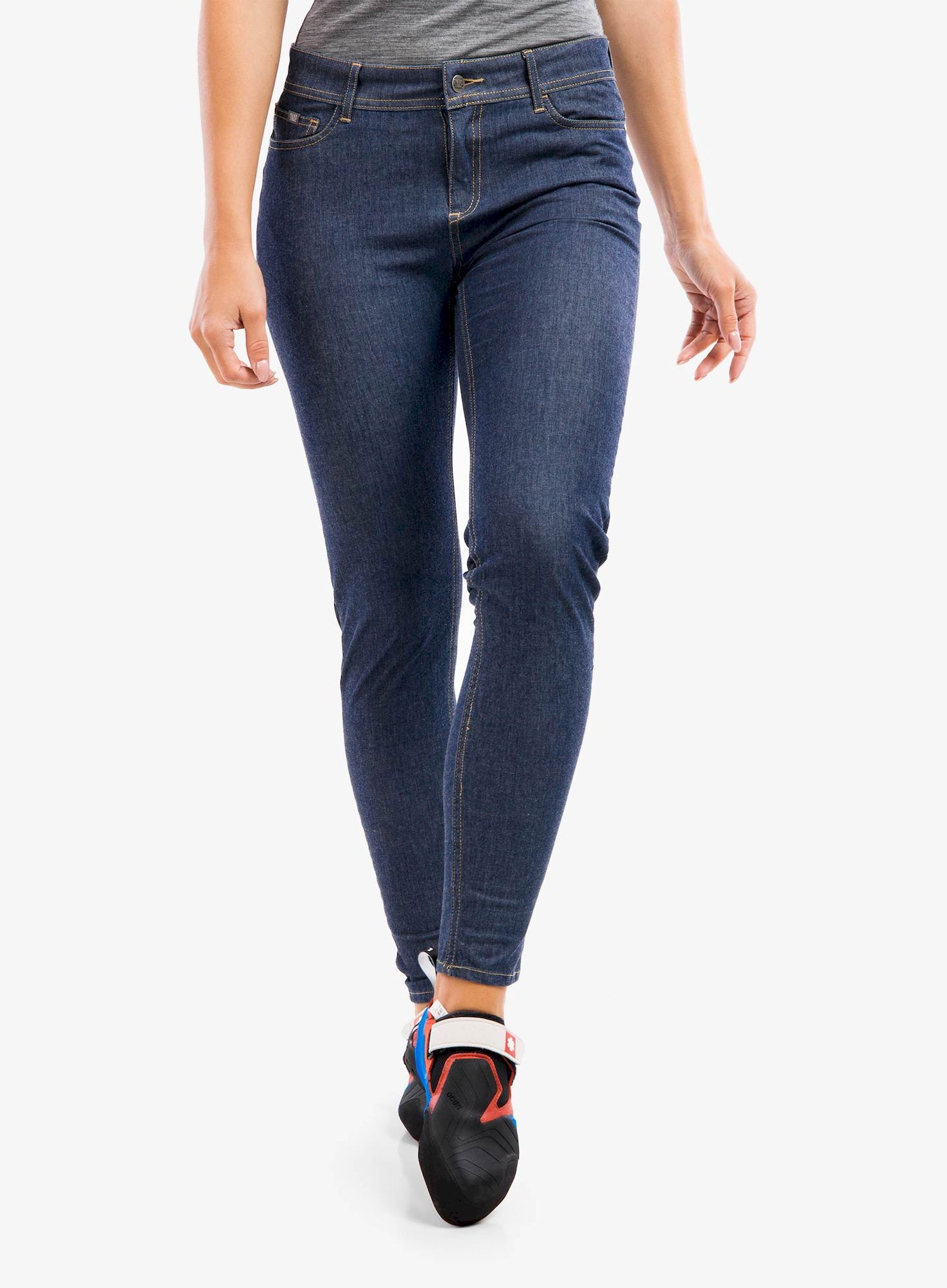 Snap Skinny Jean Pants - Spodnie damskie | Hardloop