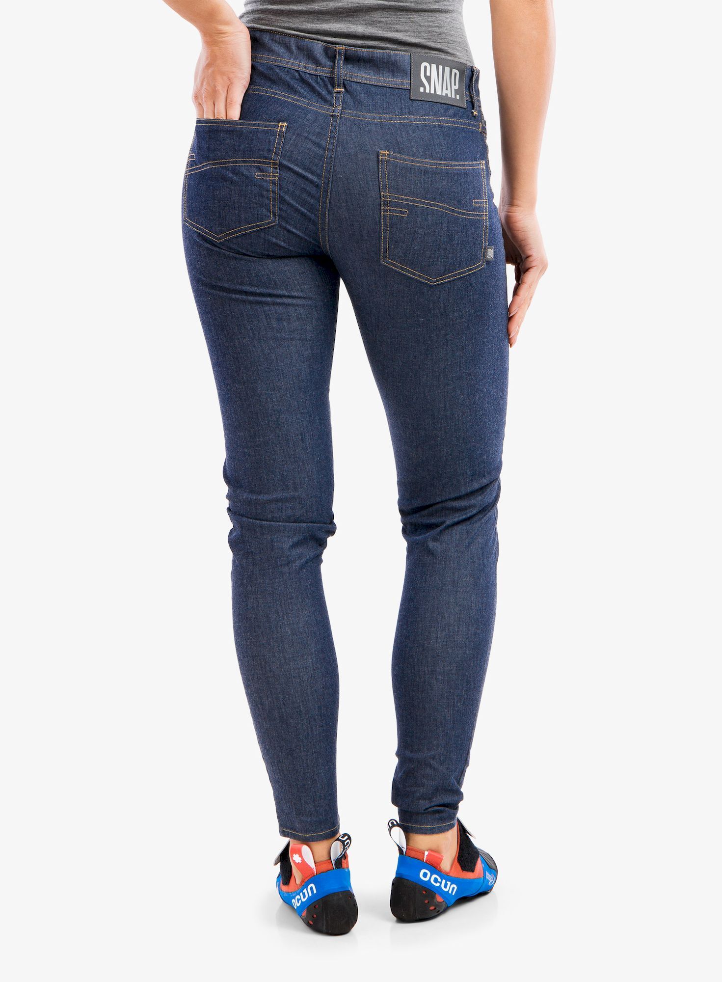 Snap Skinny Jean Pants - Spodnie damskie | Hardloop