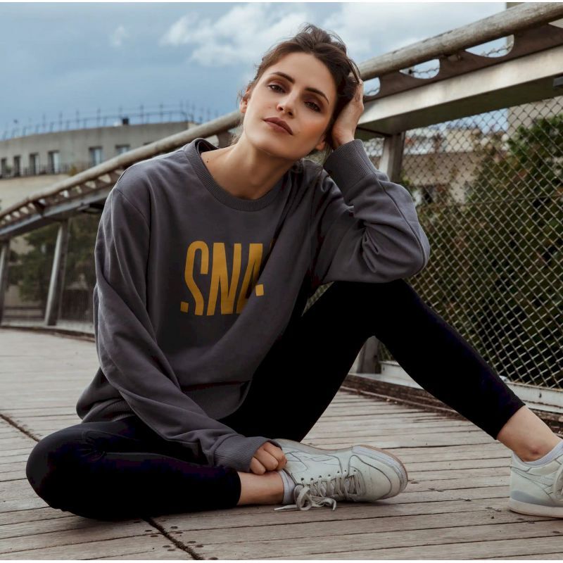 Snap Logo Sweater - Sweatshirt sem capuz | Hardloop