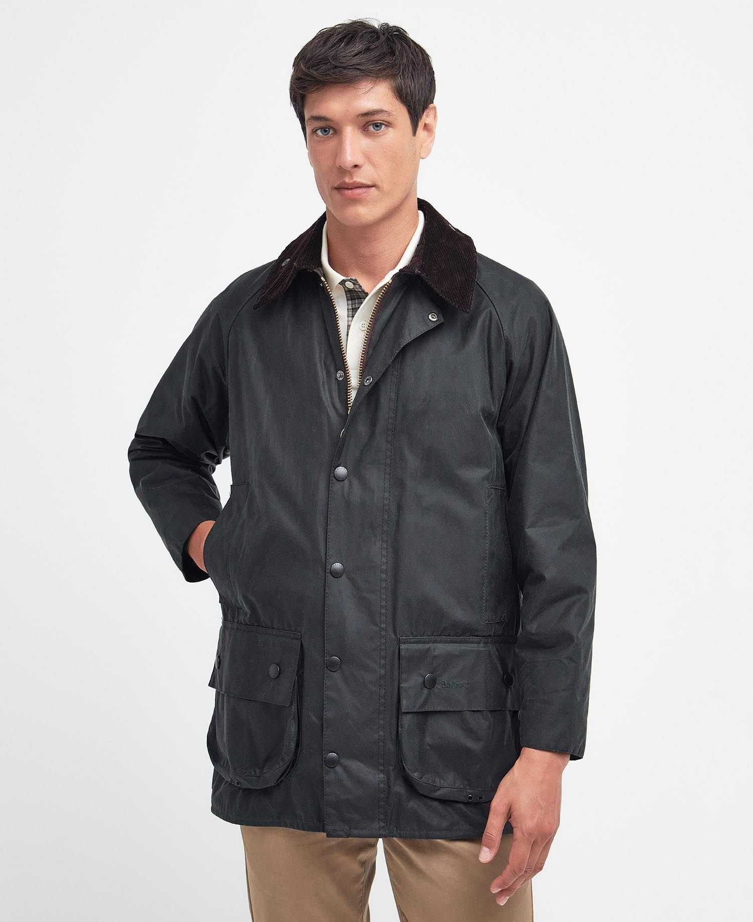 Barbour beaufort sales mens Pink