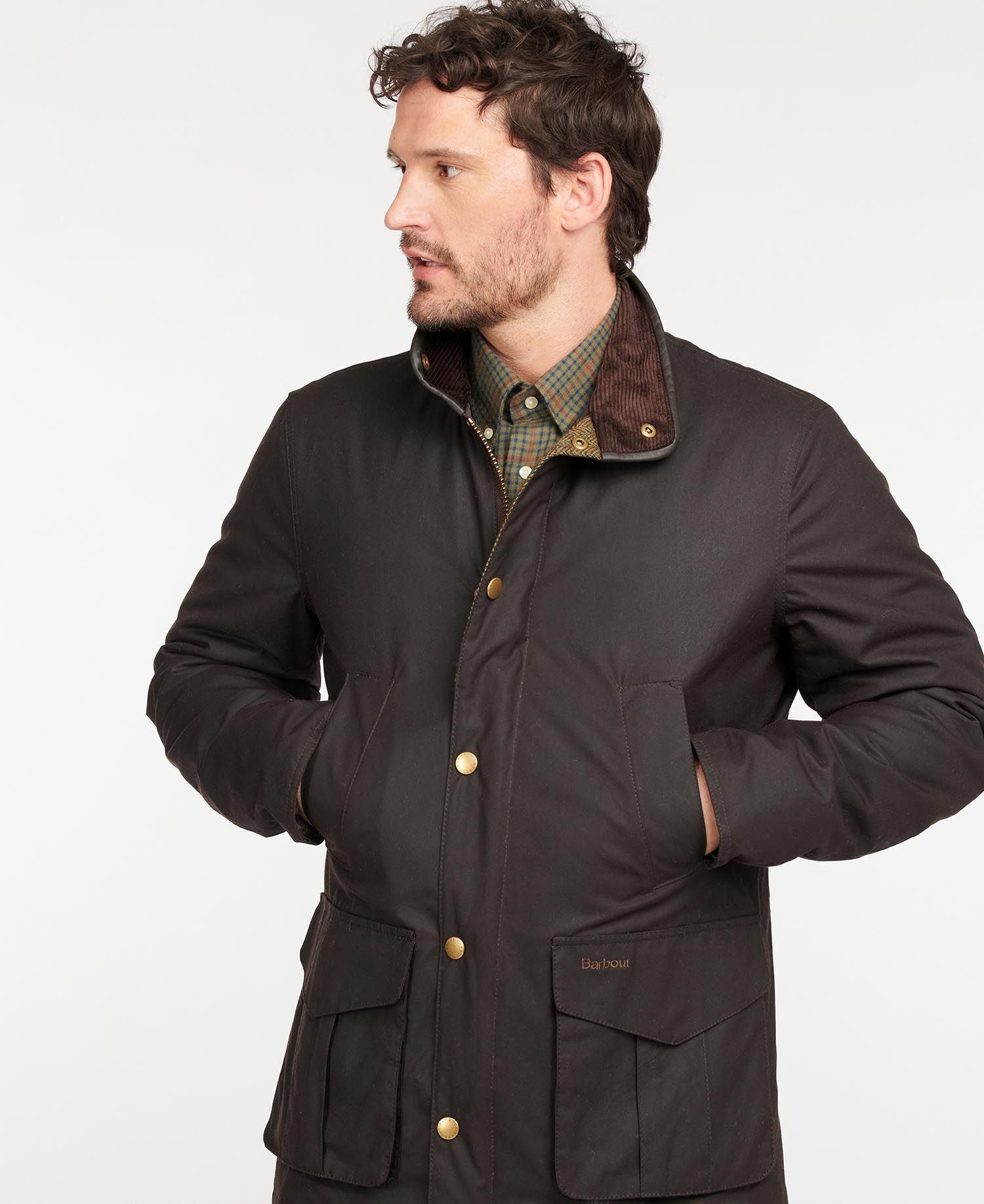 Barbour Hereford Wax Jacket - Takki - Miehet | Hardloop