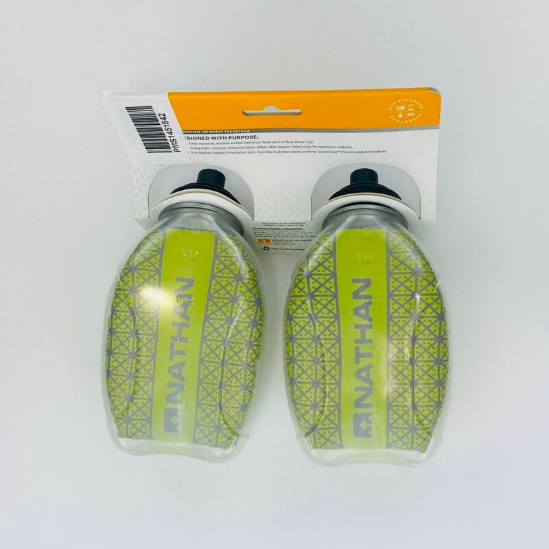Nathan Fire & Ice 8 Flask 2 Pack - Seconde main Gourde - Vert - 2 x 235 ml | Hardloop