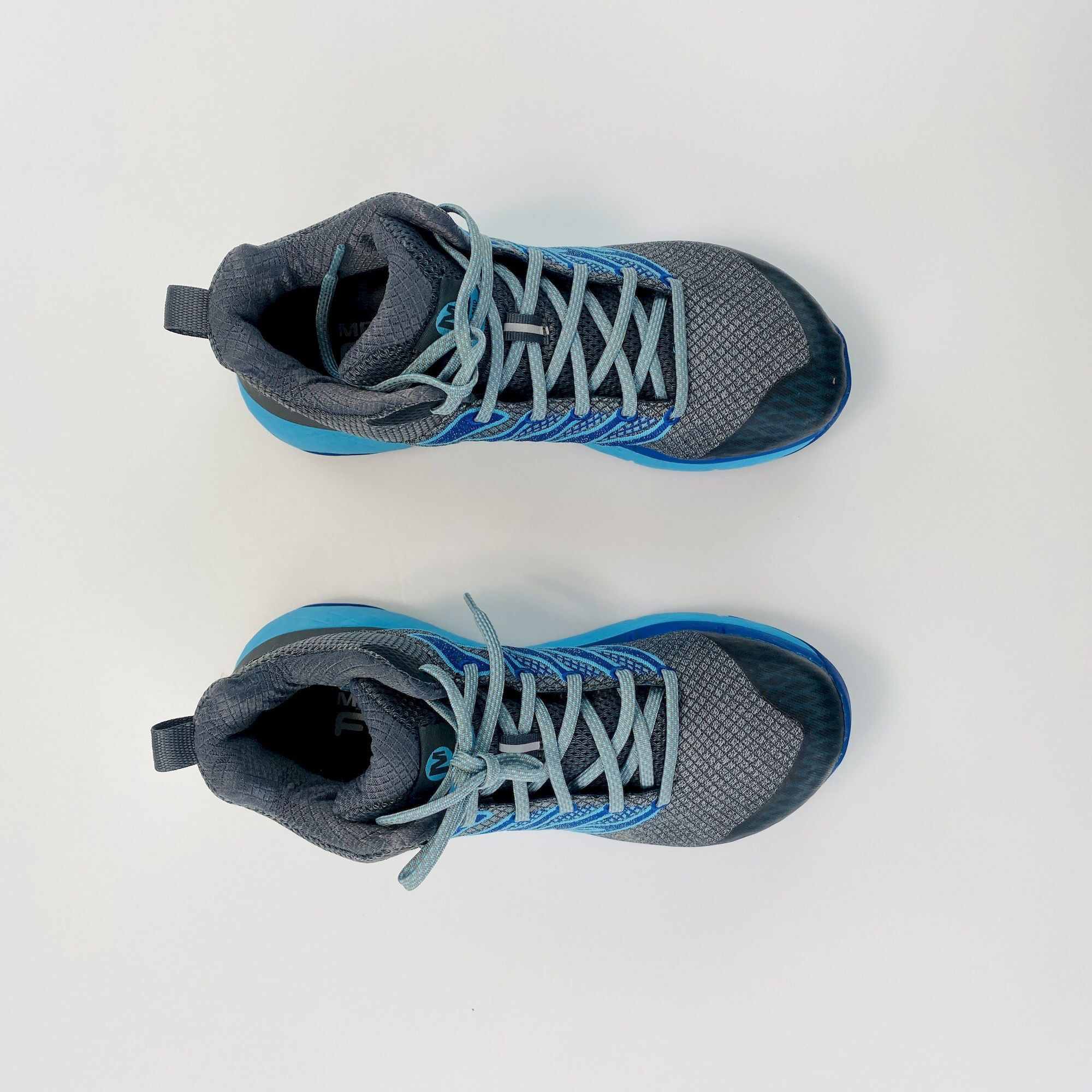 Merrell Chaussures randonnée Mid - Second Hand Walking shoes - Women's - Gris/Bleu - 37.5 | Hardloop