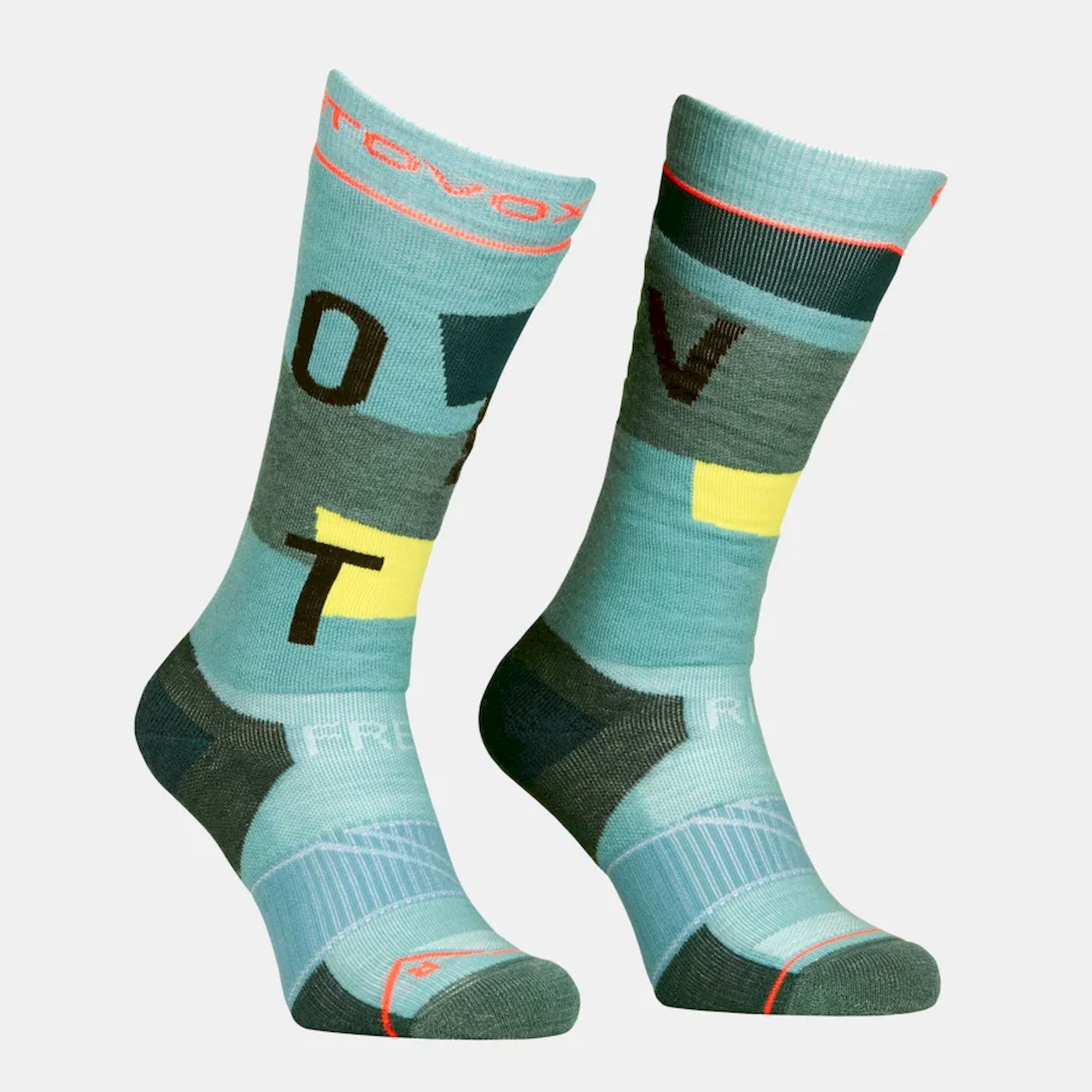 Ortovox Freeride Long Socks Cozy - Calcetines de merino - Mujer | Hardloop
