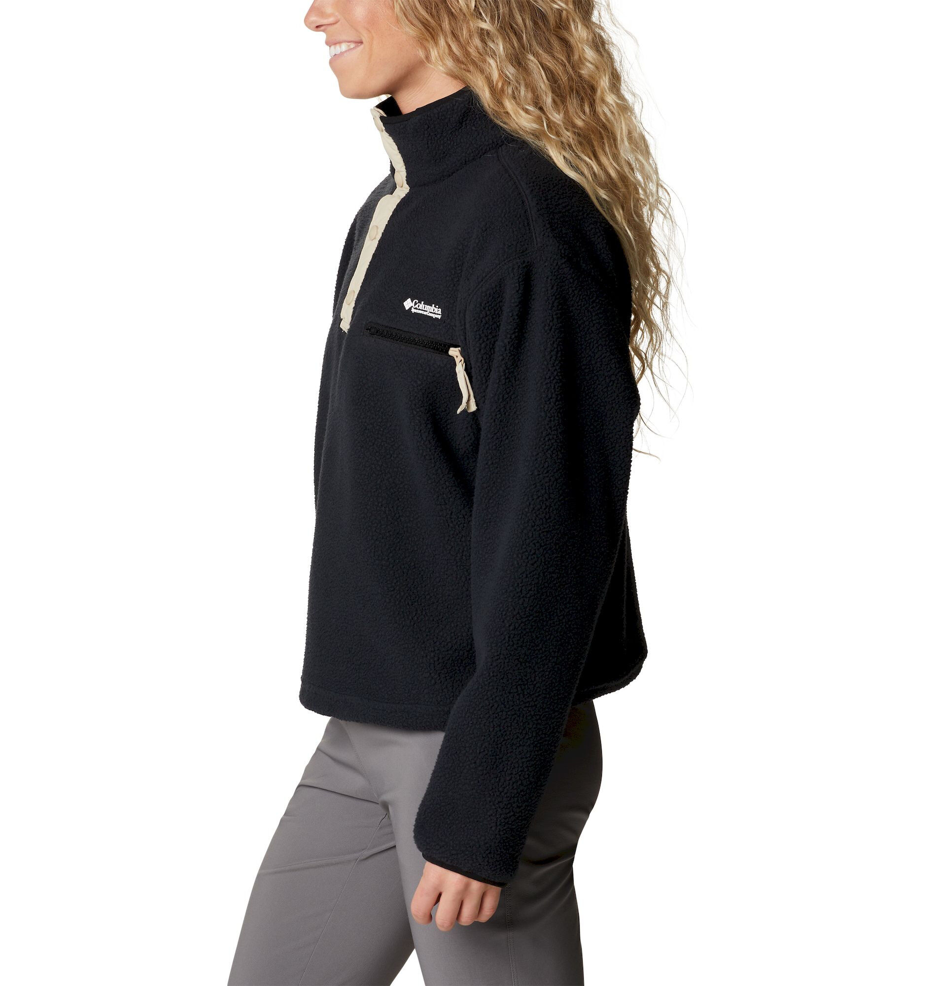 Columbia Helvetia Cropped Half Snap - Bluza polarowa damska | Hardloop