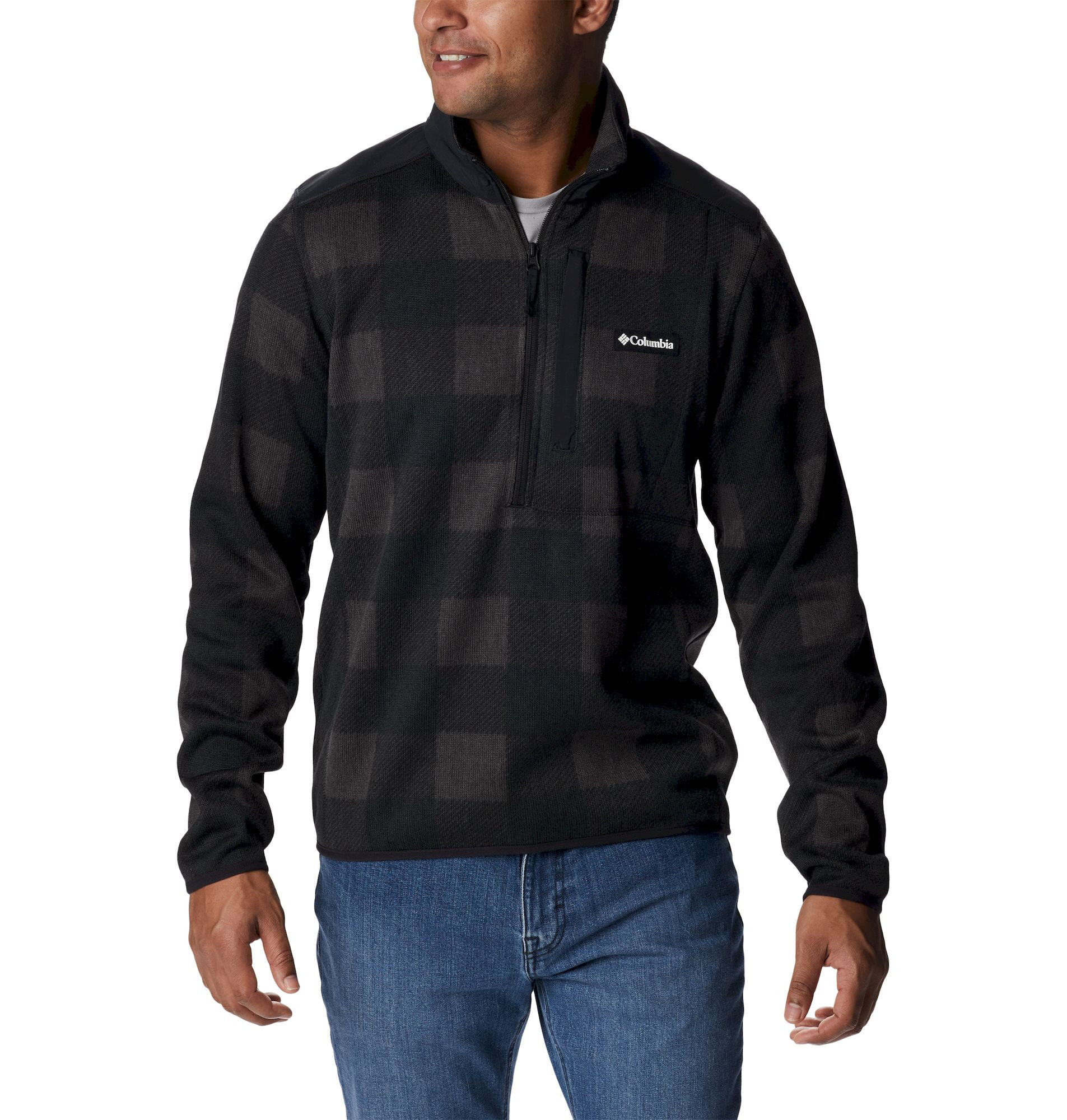 Columbia plaid fleece on sale jacket